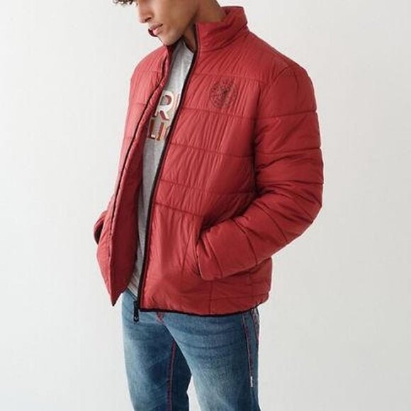 TRUE RELIGION SOLID PUFFER JACKET mens XL